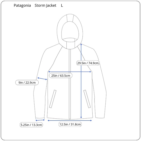 (On Hold) Patagonia Vintage Storm Jacket Blue Womens Large - Picture 4 of 10
